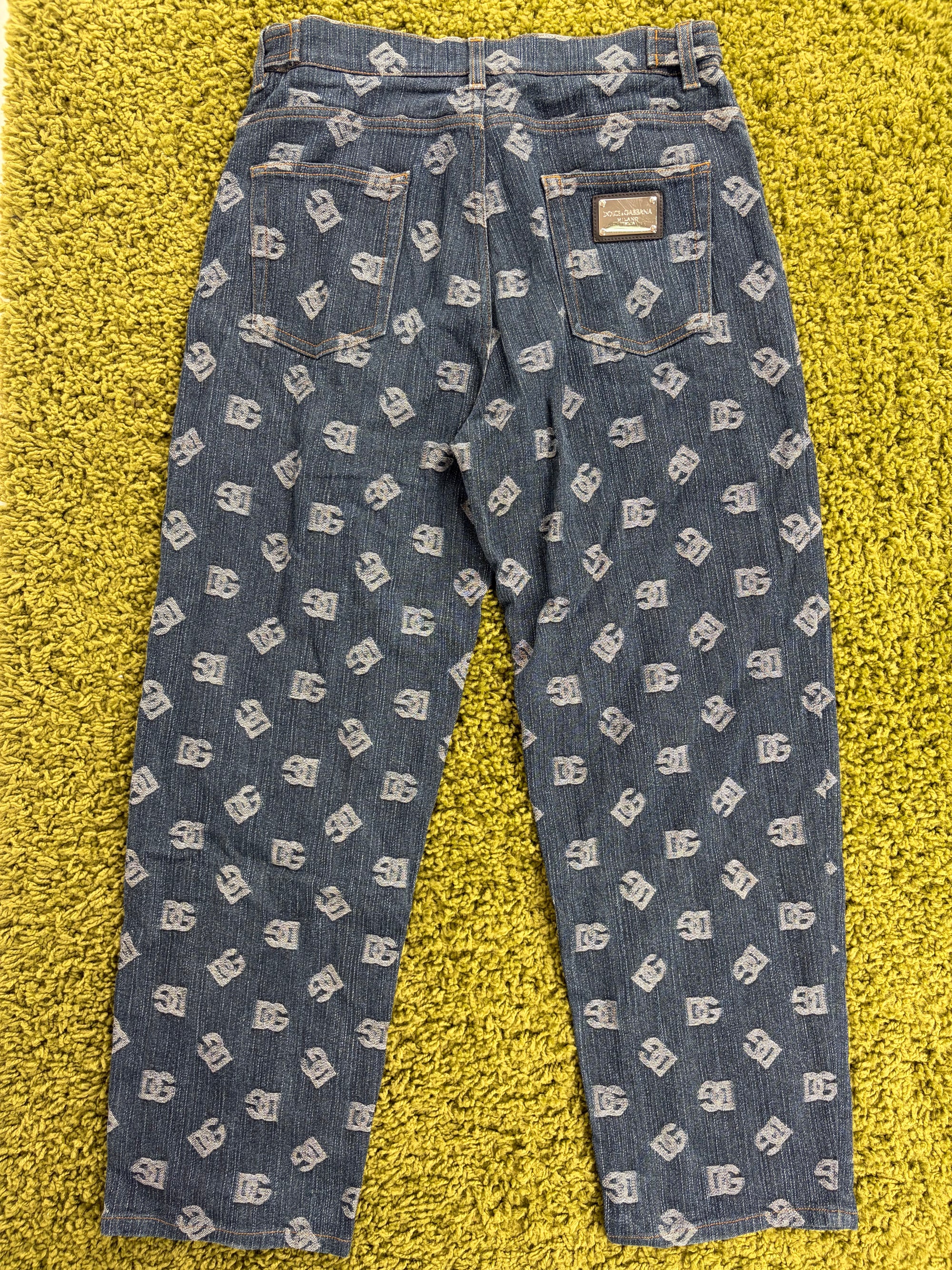 Jeans Dolce e gabbana Size 46 blu e bianco