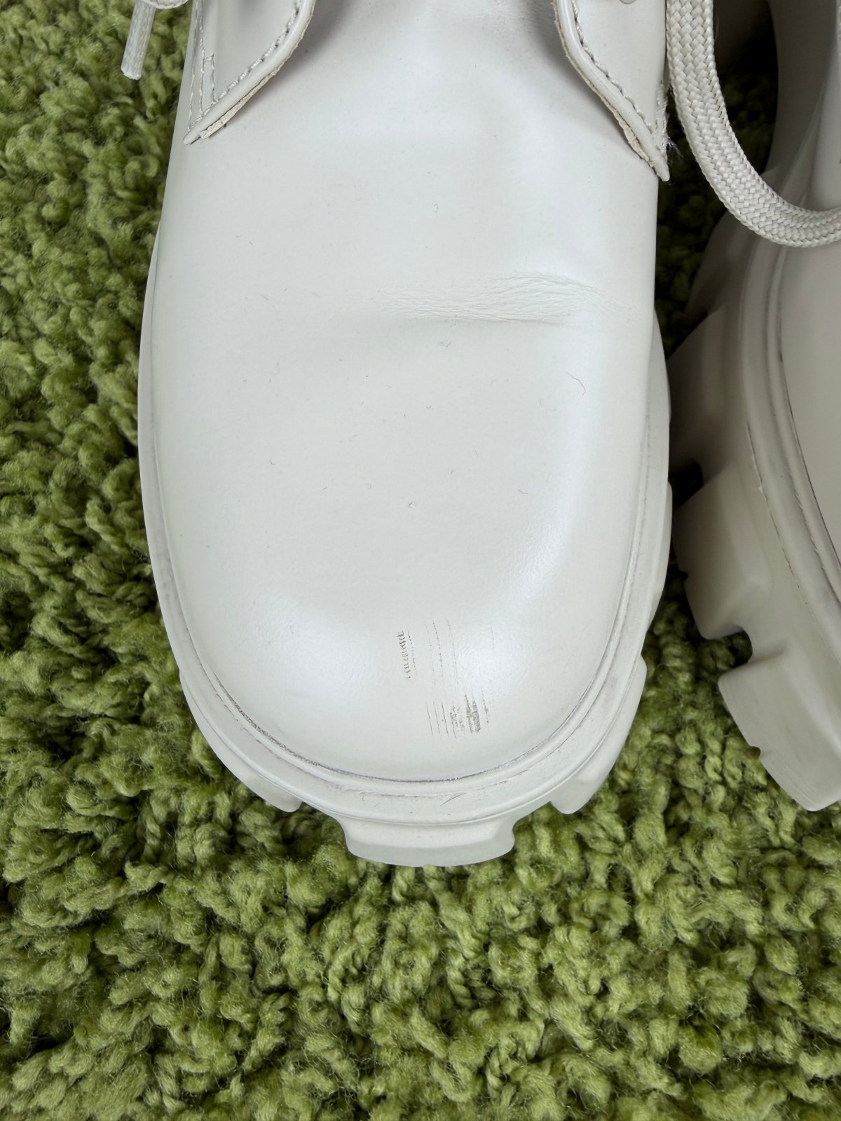Stivali Prada Desert Monolith Pouch Beige 39 - Second Hand Di Fiore