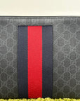 Pochette Gucci nera blu e rossa