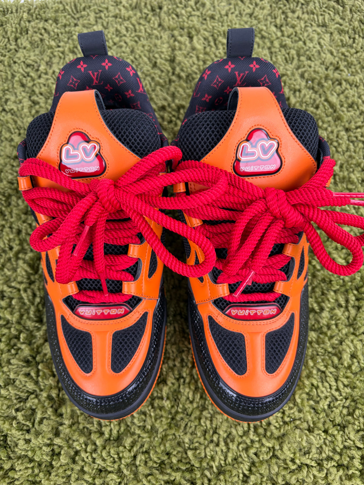 Louis Vuitton Skate Arancione 8.5
