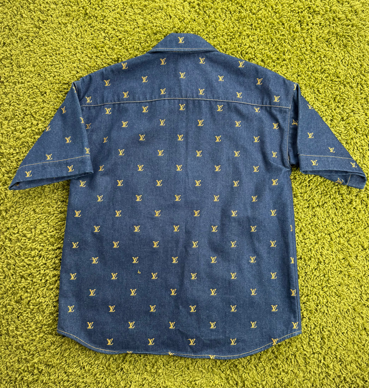 Completo Louis Vuitton In Denim Camicia S Pantaloncino 30