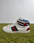 Gucci Ace Stripe High Bianche 9.5