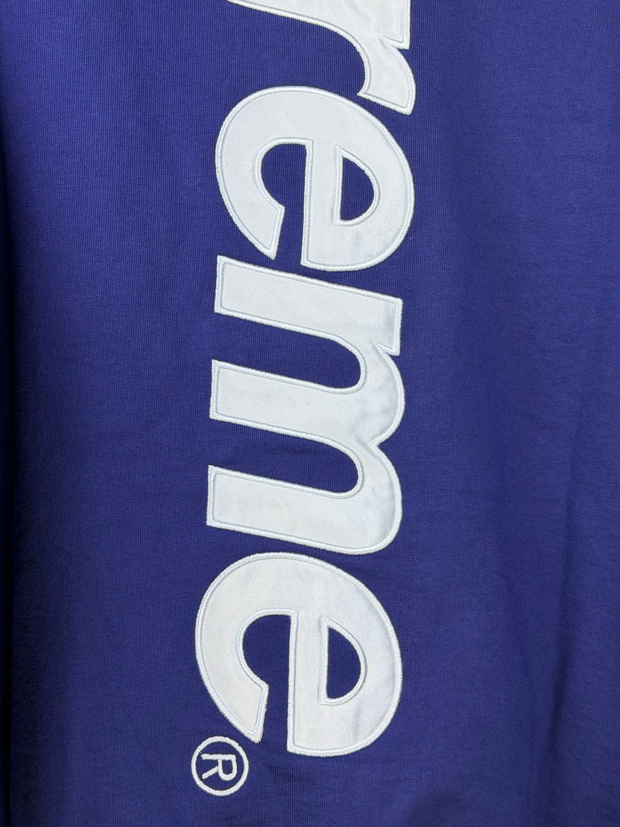 Felpa Supreme Size M viola e bianca