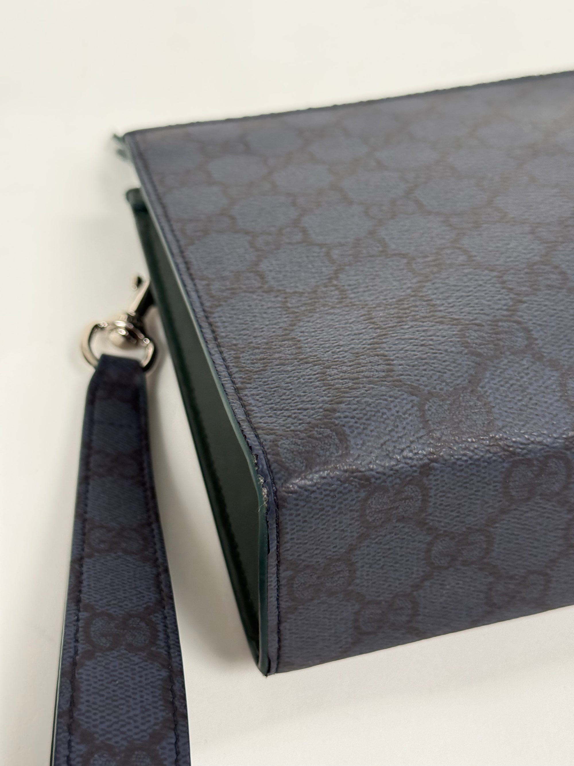 Pochette Gucci blu e verde