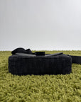 Borsa a tracolla Christian Dior Saddle con pattina Nero