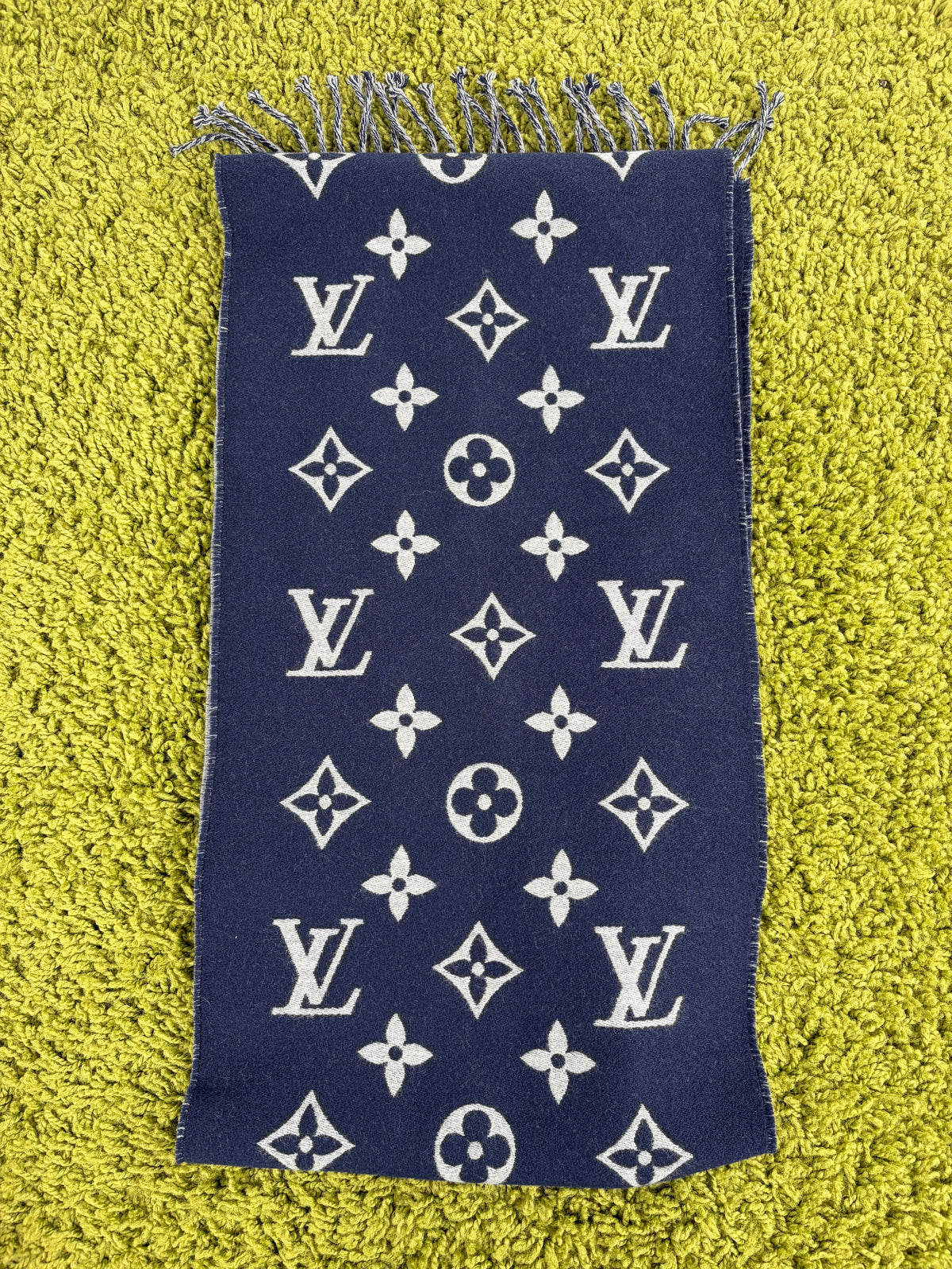 Sciarpa Louis Vuitton Monogram  Blu Grigia