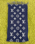 Sciarpa Louis Vuitton Monogram  Blu Grigia