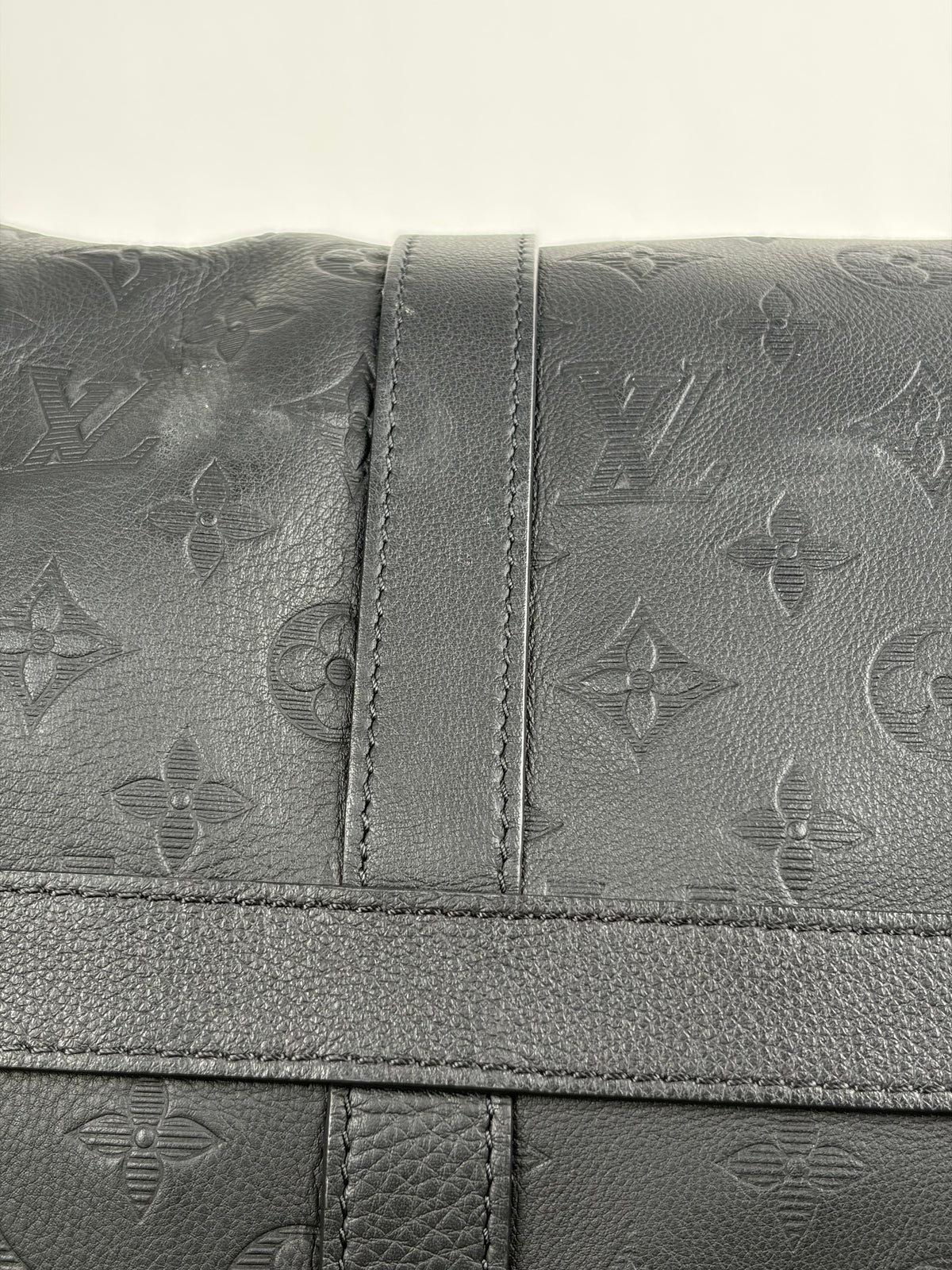 Borsone keepall Louis Vuitton Bandoulière 50 Nera