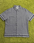 Camicia Christian Dior Con Monogram in Oblique Blu Navy 41