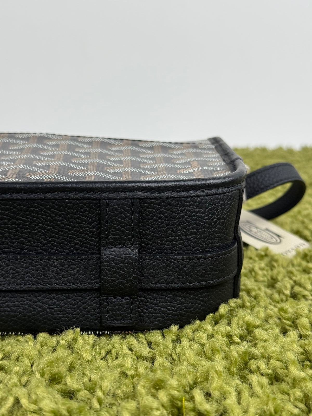 Goyard Borsa a tracolla Belvedère PM in tela Goyardine Nero