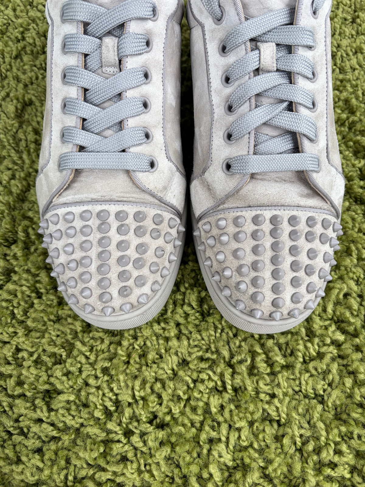 Christian Louboutin Spikes Low Grigia 42