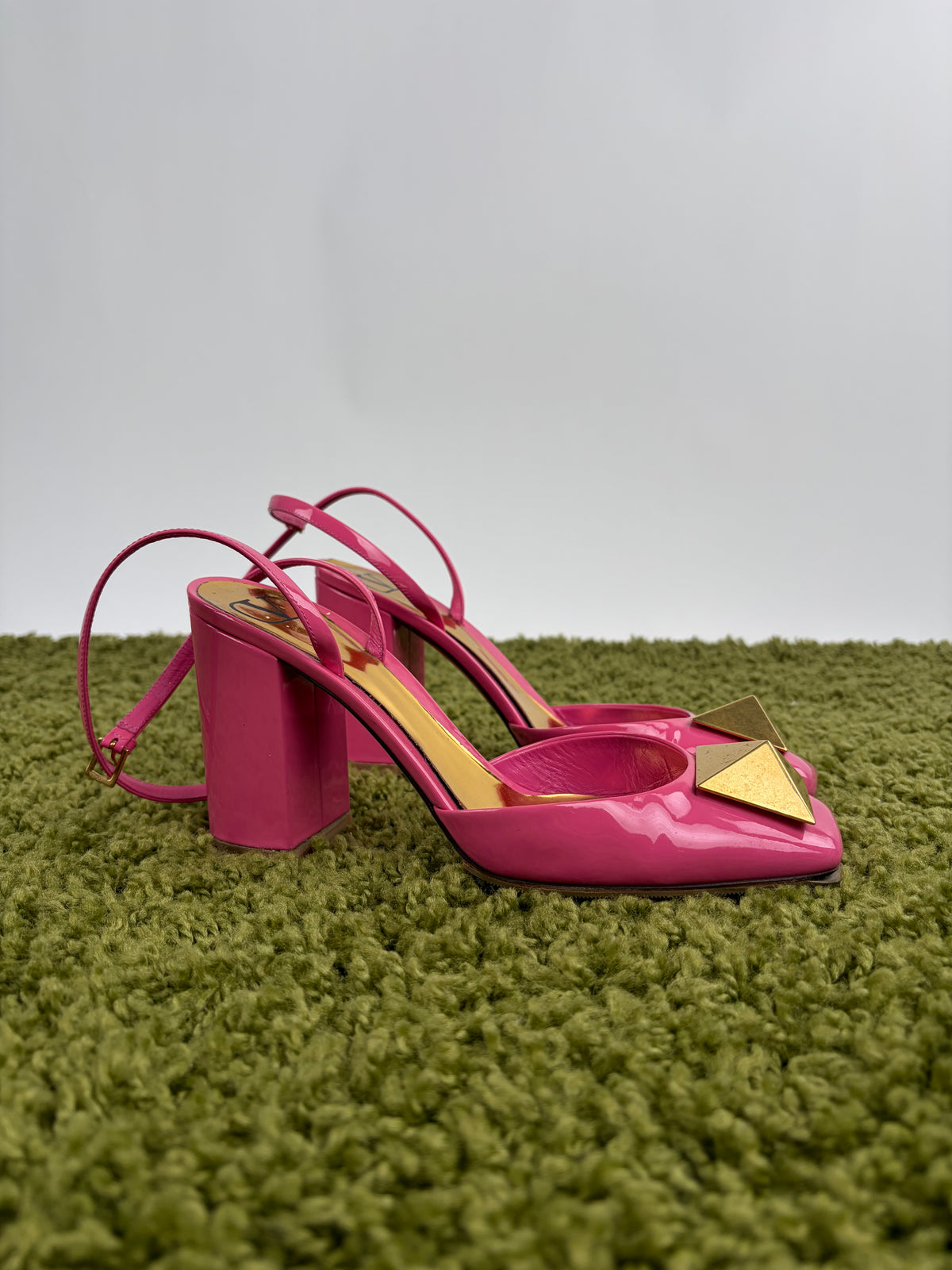 Sandali Valentino Garavani slingback onestud Rosa 39