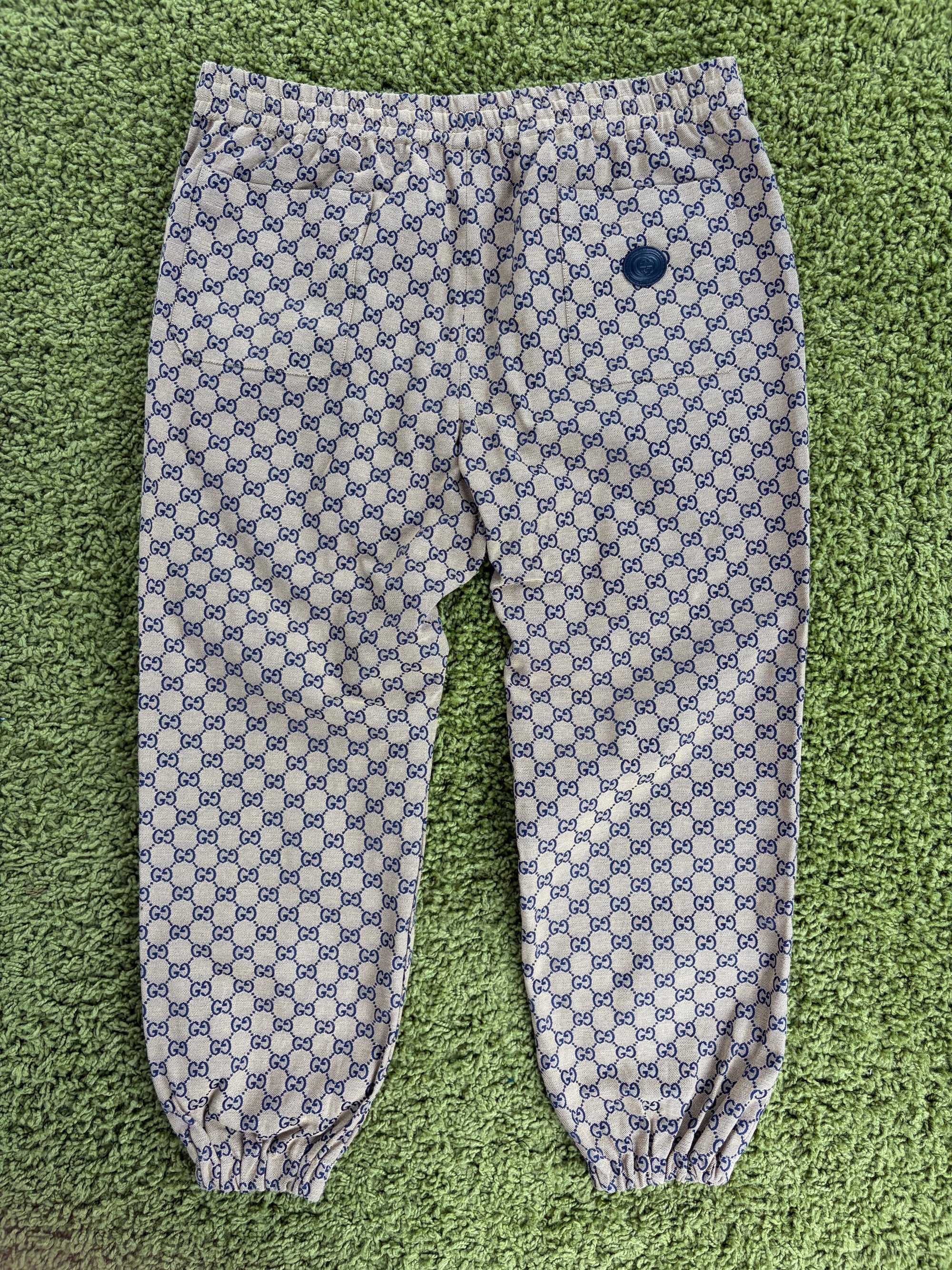 Pantalone Gucci Size 56 beige e blu