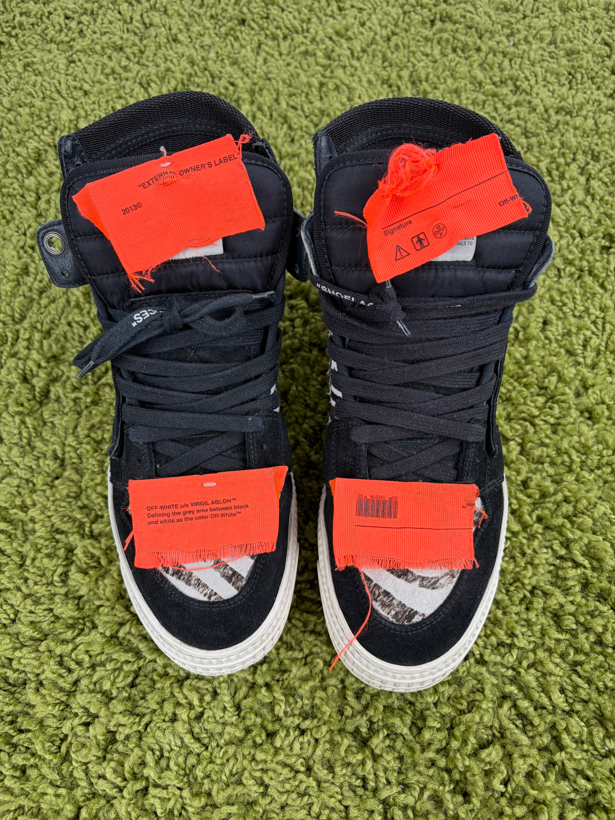 Off White Nera 3.0 Off Court High-Top Pony Zebra Multicolor 39