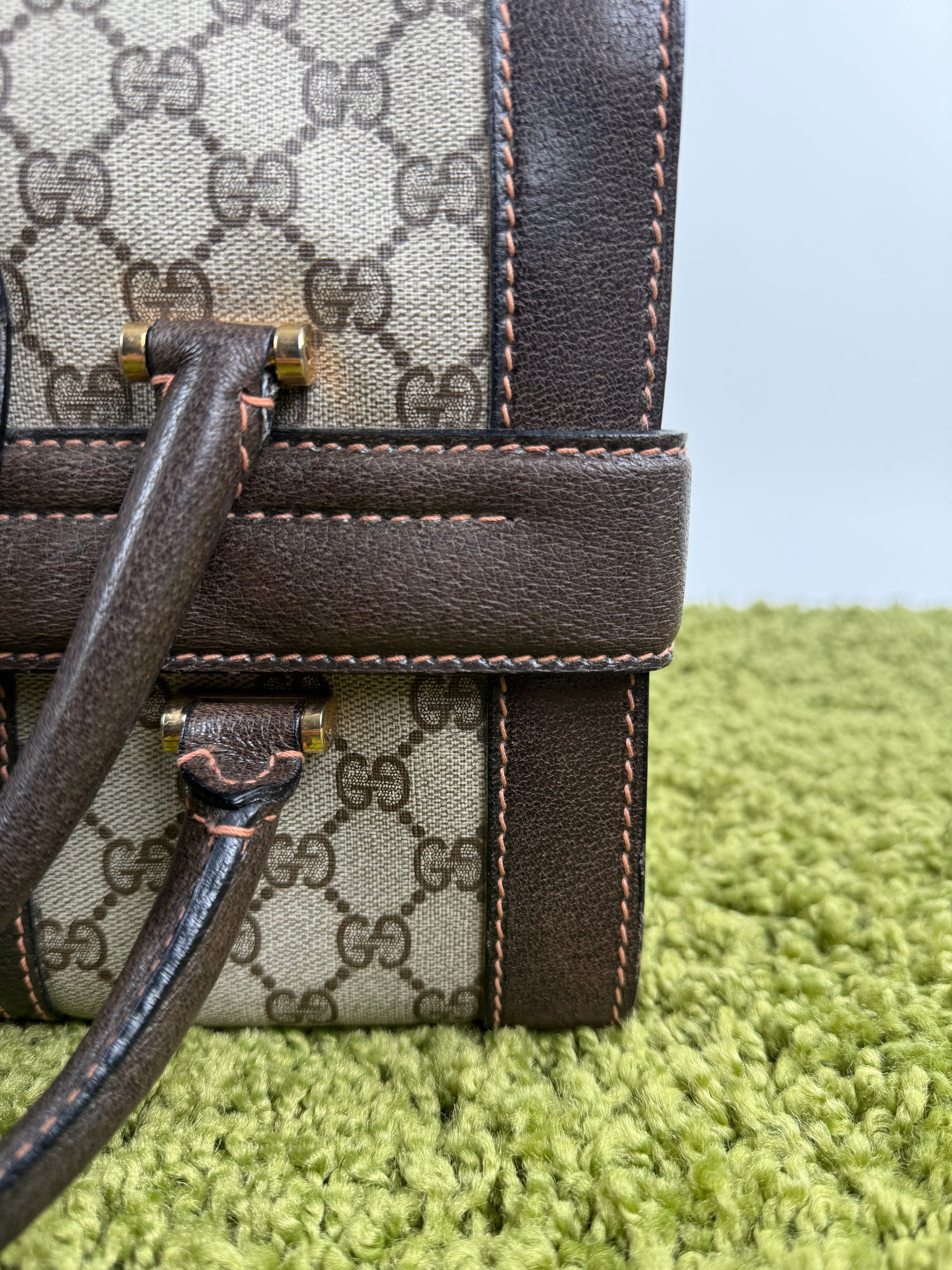 Gucci Savoy Borsa rigida in tela Monogram
