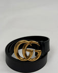 Cintura Gucci Size 80 nera e oro