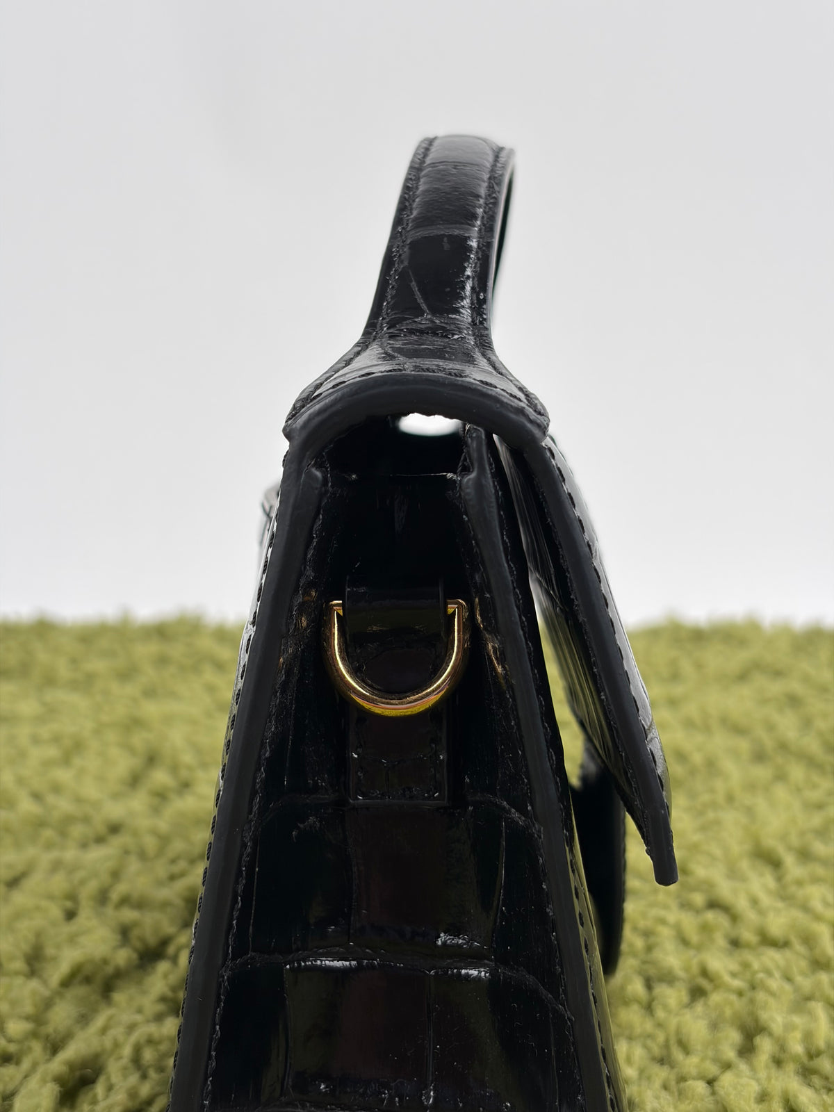 Borsa Jacquemus La grande Bambino Coccodrillo Nero
