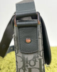 Borsa Christian Dior Saddle con pattina Grigia