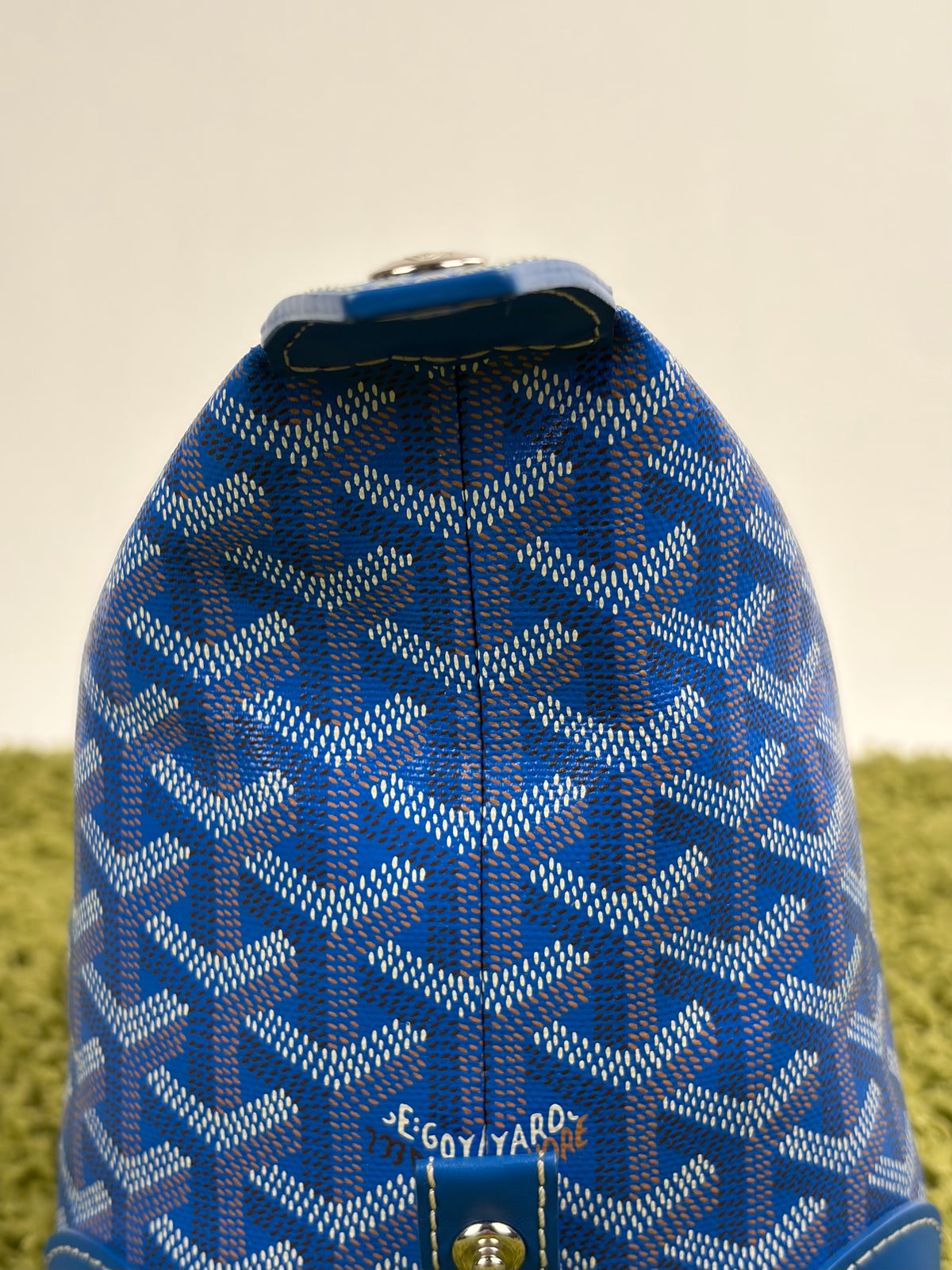 Beauty Case Boeing Goyard in tela Goyardine Blu