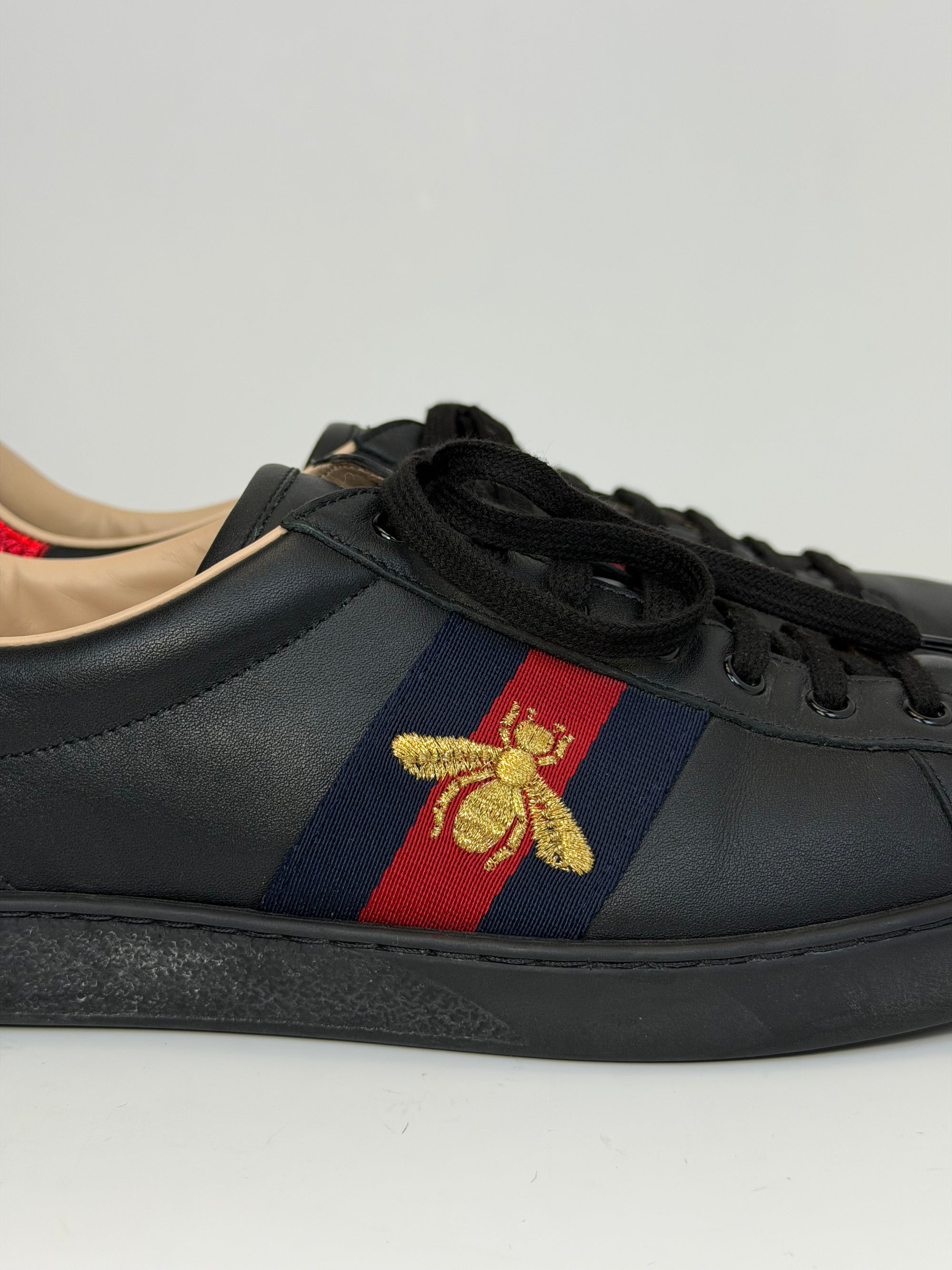 Gucci Ace Size 11=45 veste 45.5 nere blu e rosse