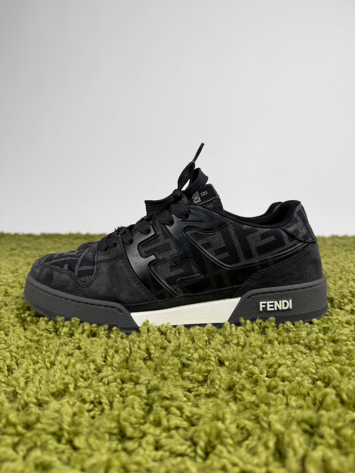 Sneaker Fendi Match in Jacquard Nero 7