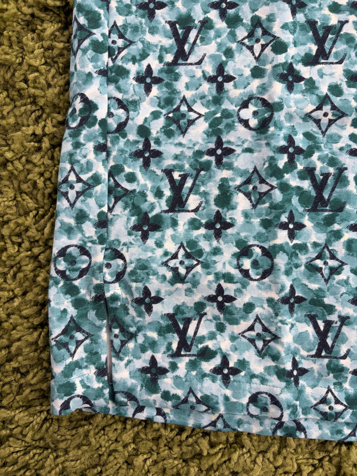 Camicia Louis Vuitton Monogram Pointillism SS crepe Azzurra M