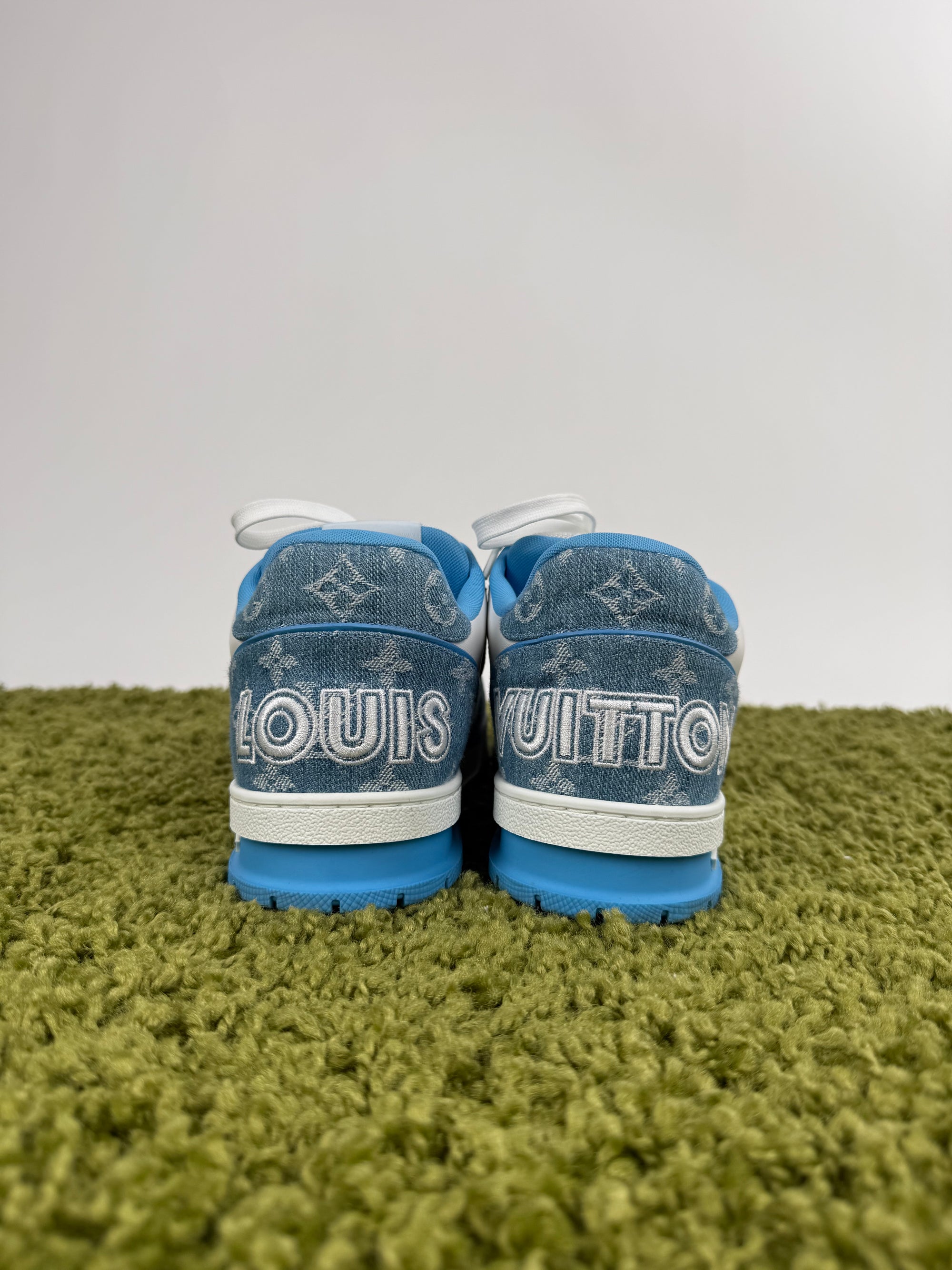 Louis Vuitton Trainer In Denim Azzurra 8