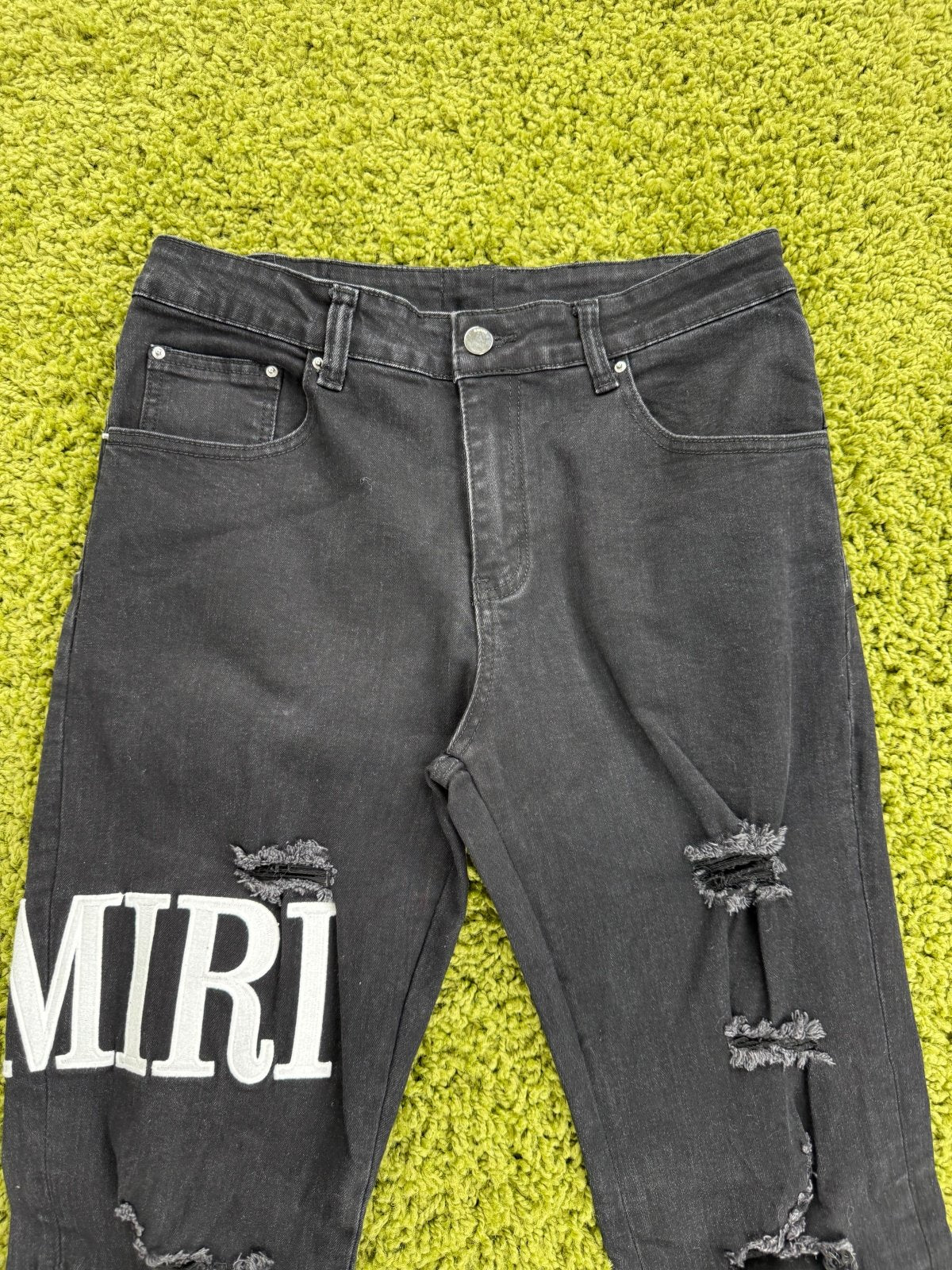 Jeans Amiri Nero 34 - Second Hand Di Fiore