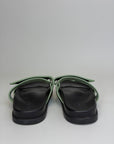 Sandalo Hermès Size 35 neri e verdi