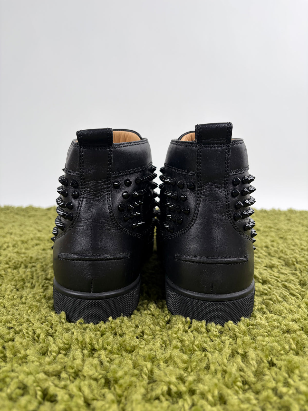 Christian Louboutin Spikes High In pelle Nera 42.5