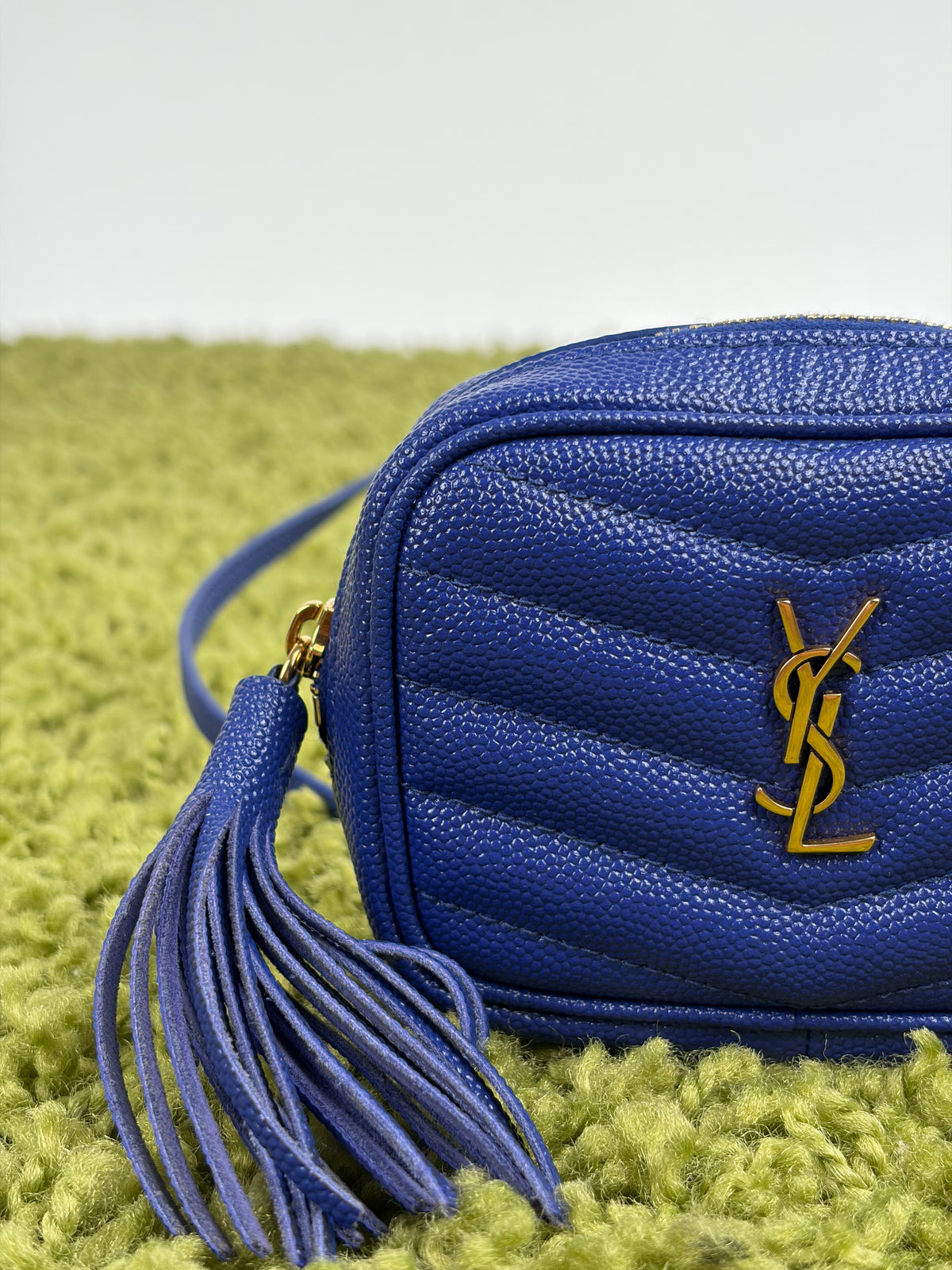 Borsa a spalla Saint Laurent Baby LoubBlu