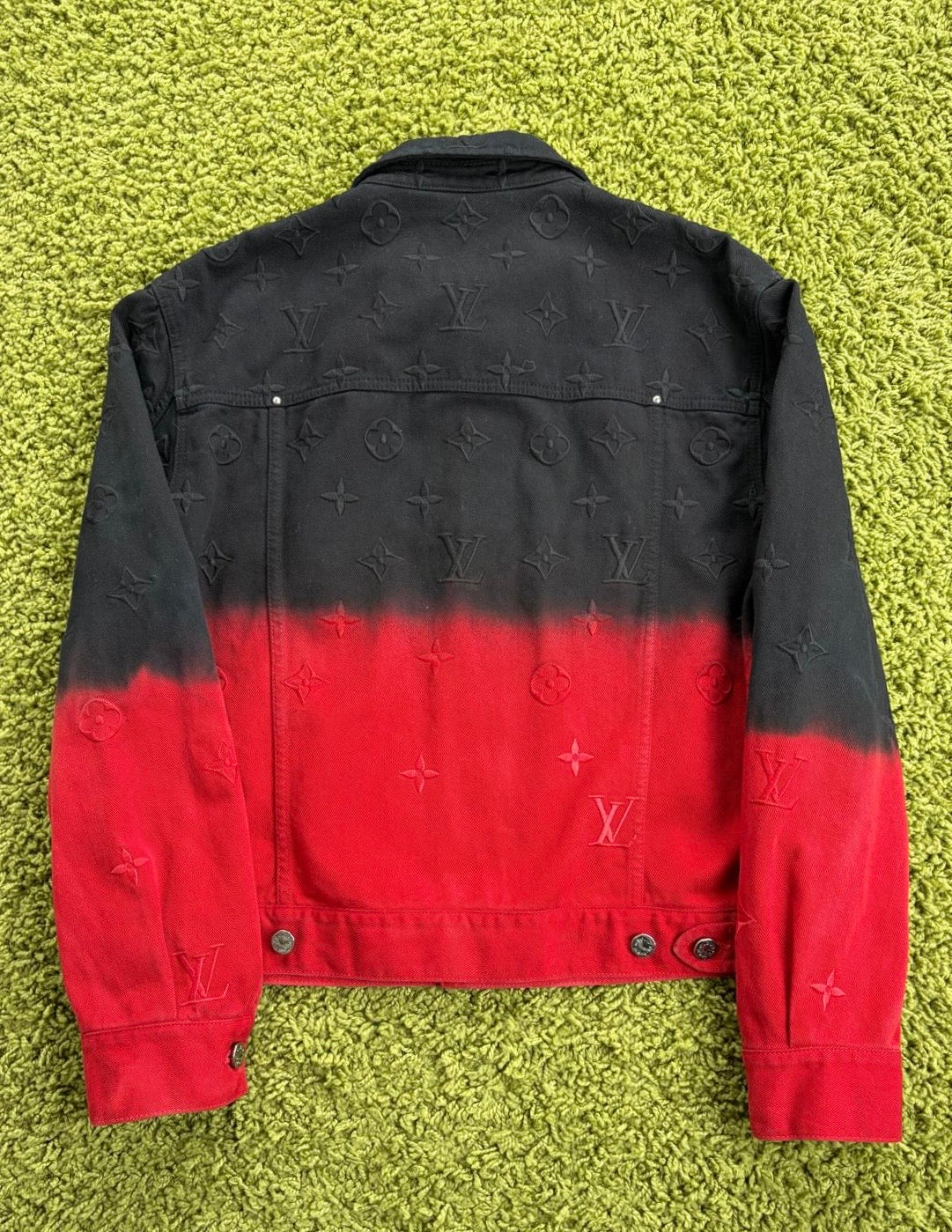 Completo Louis Vuitton Rosso Nero Giacca 50 Jeans 33