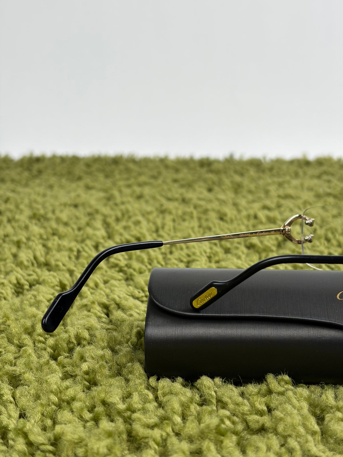 Occhiali da sole Cartier Eyewear Con montatura a giorno e aste Oro