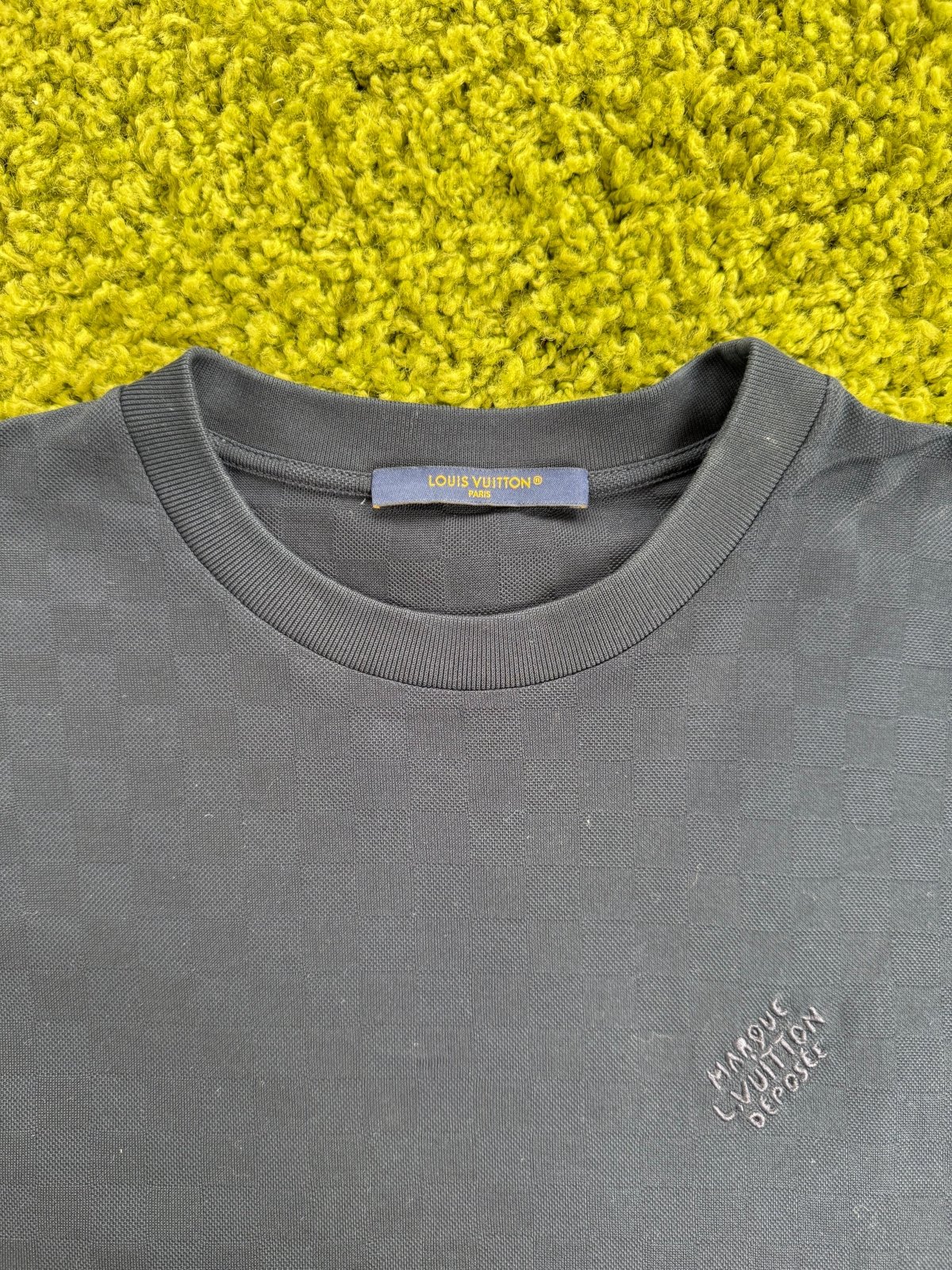 T-Shirt Damier Louis Vuitton Blu M - Second Hand Di Fiore