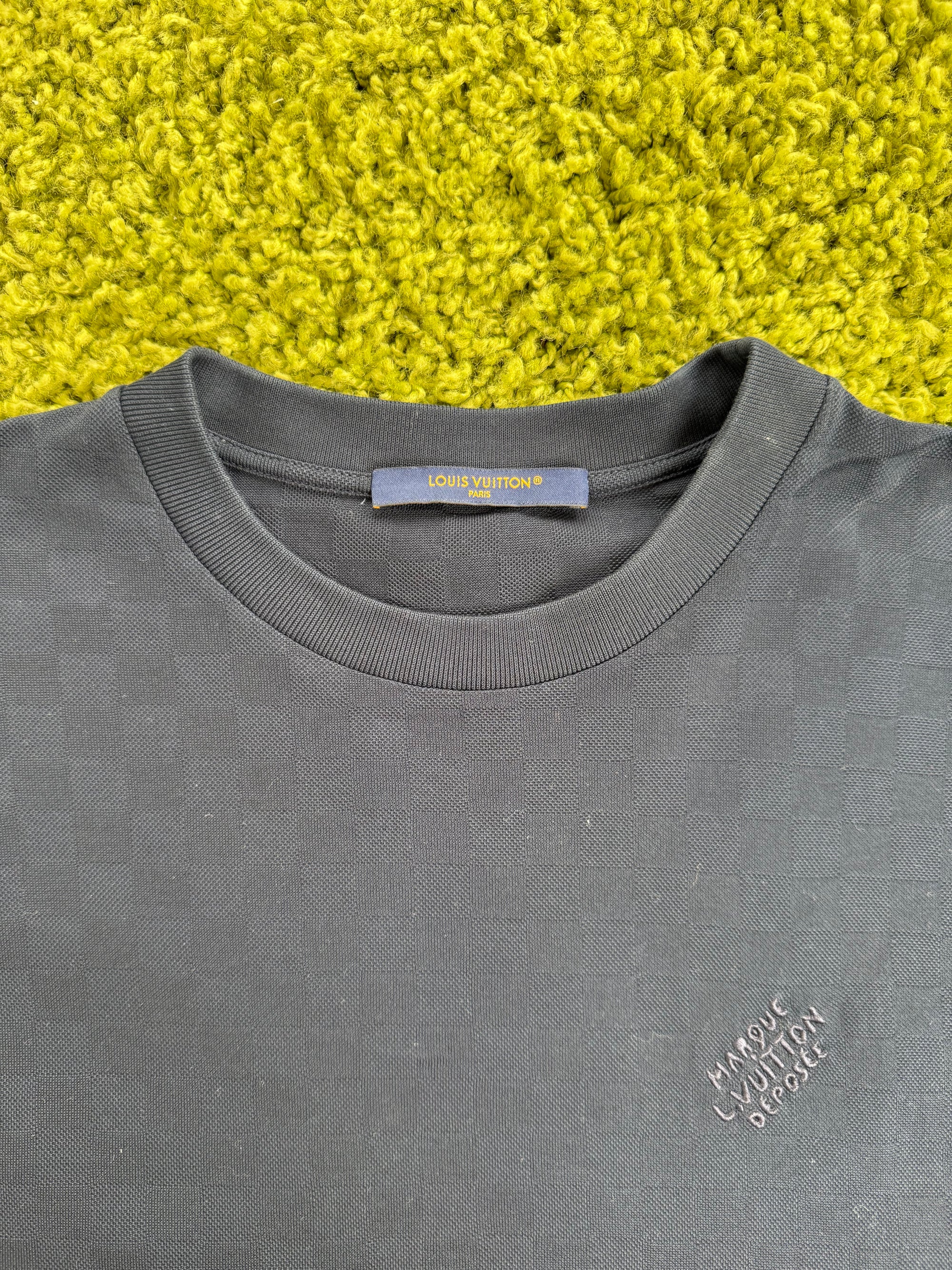 T-Shirt Damier Louis Vuitton Blu M