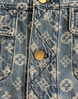 Completo Louis Vuitton X Supreme Size 50/34 blu e bianco