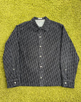 Camicia Christian Dior oblique Blu Navy 46
