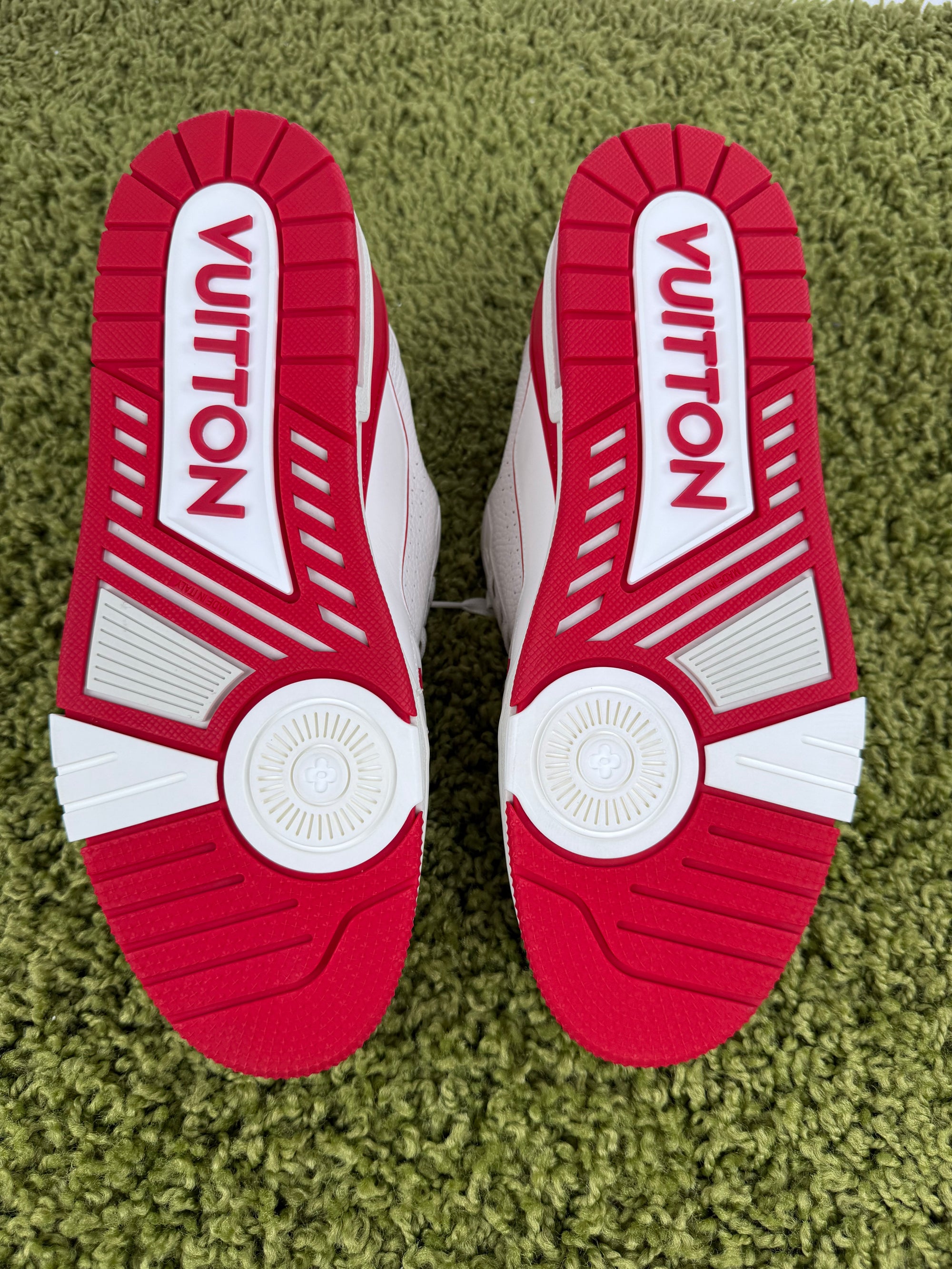 Louis Vuitton Trainer Bianca Rossa 9.5