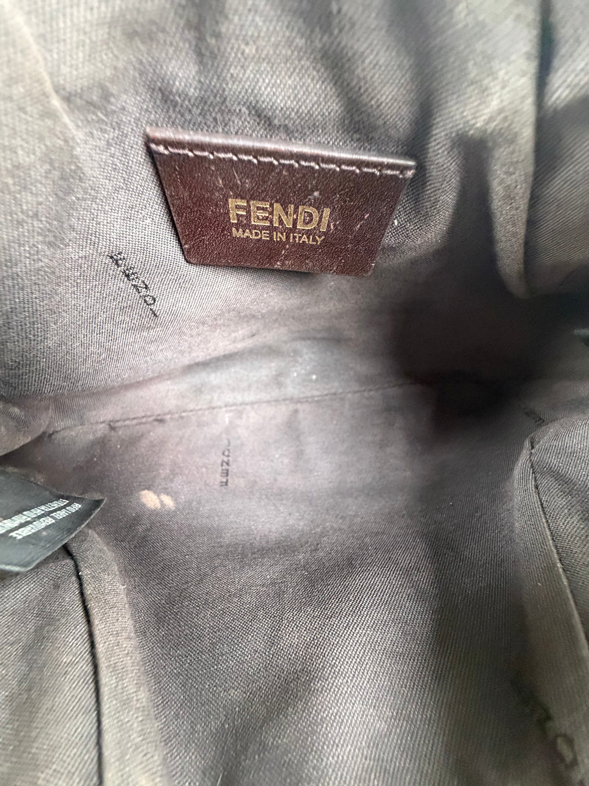 Borsa Fendi Baguette in tela Marrone