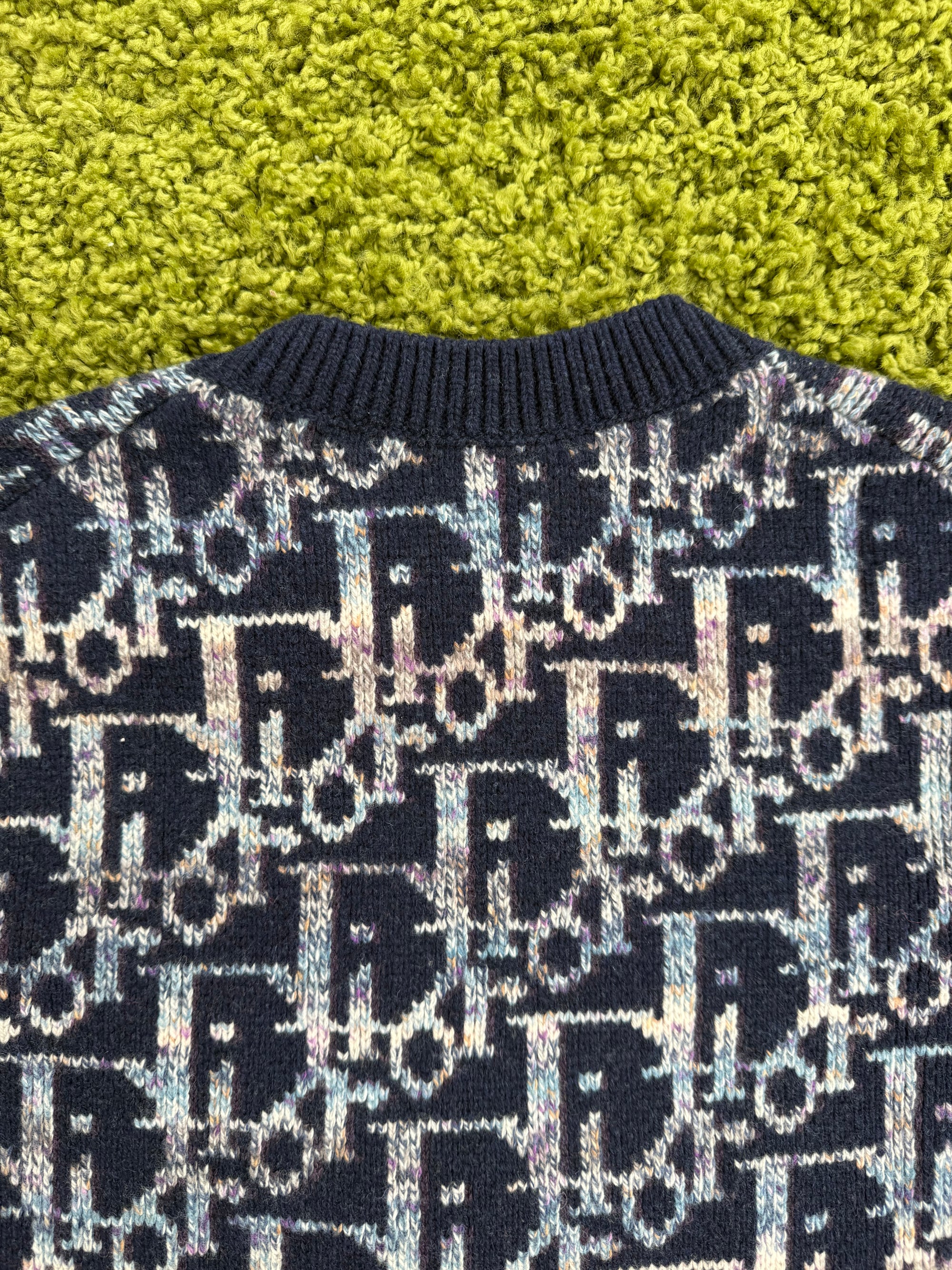 Maglione Oblique Christian Dior Blu M