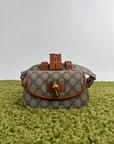 Marsupio gucci beige in tela