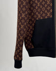 Felpa Louis Vuitton reversibile Size L marrone e nera