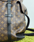 Zaino Christopher Monogram Louis Vuitton Marrone
