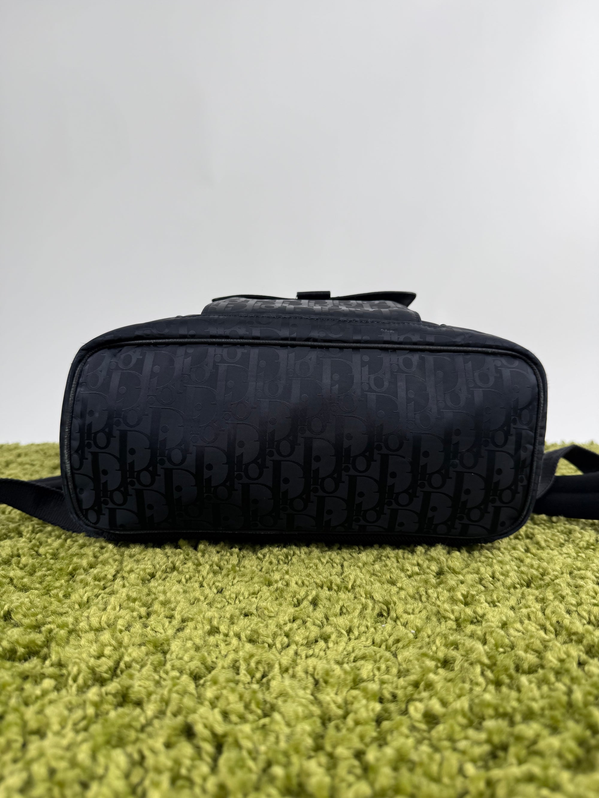 Zaino Dior in Jacquard e pelle di vitello