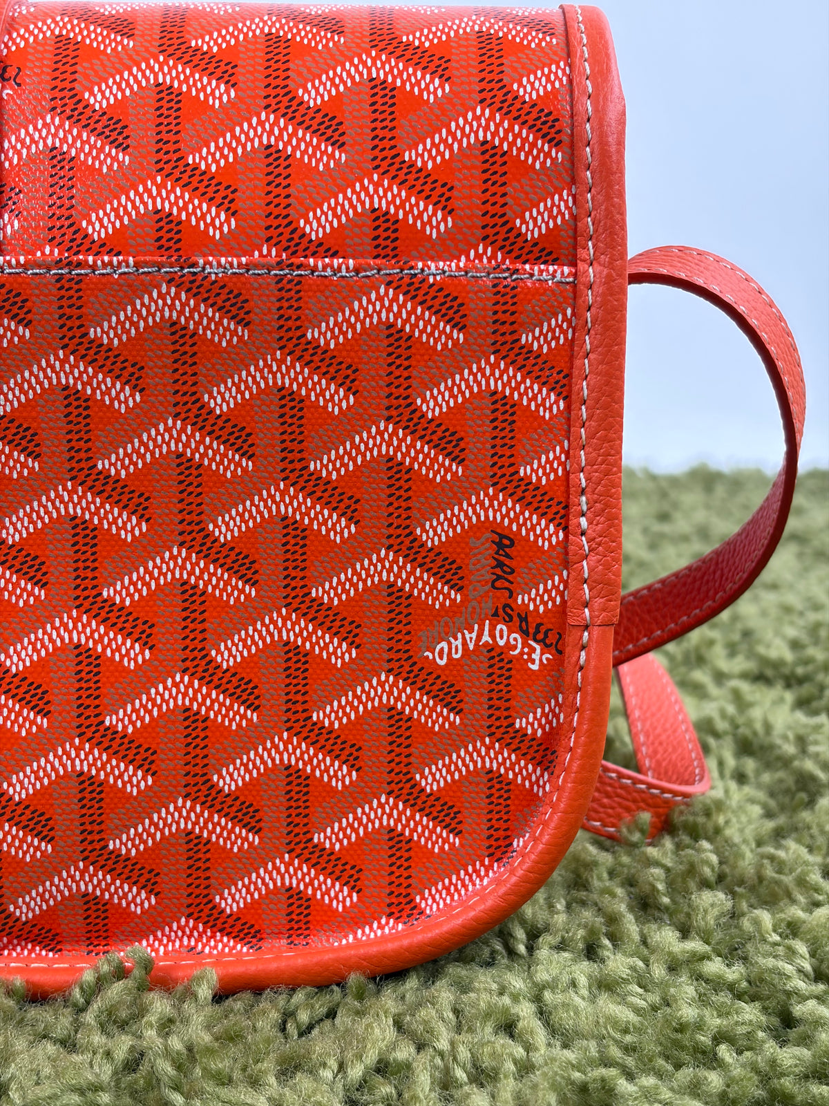 Borsa Goyard Belvedere PM in tela Goyardine Arancione