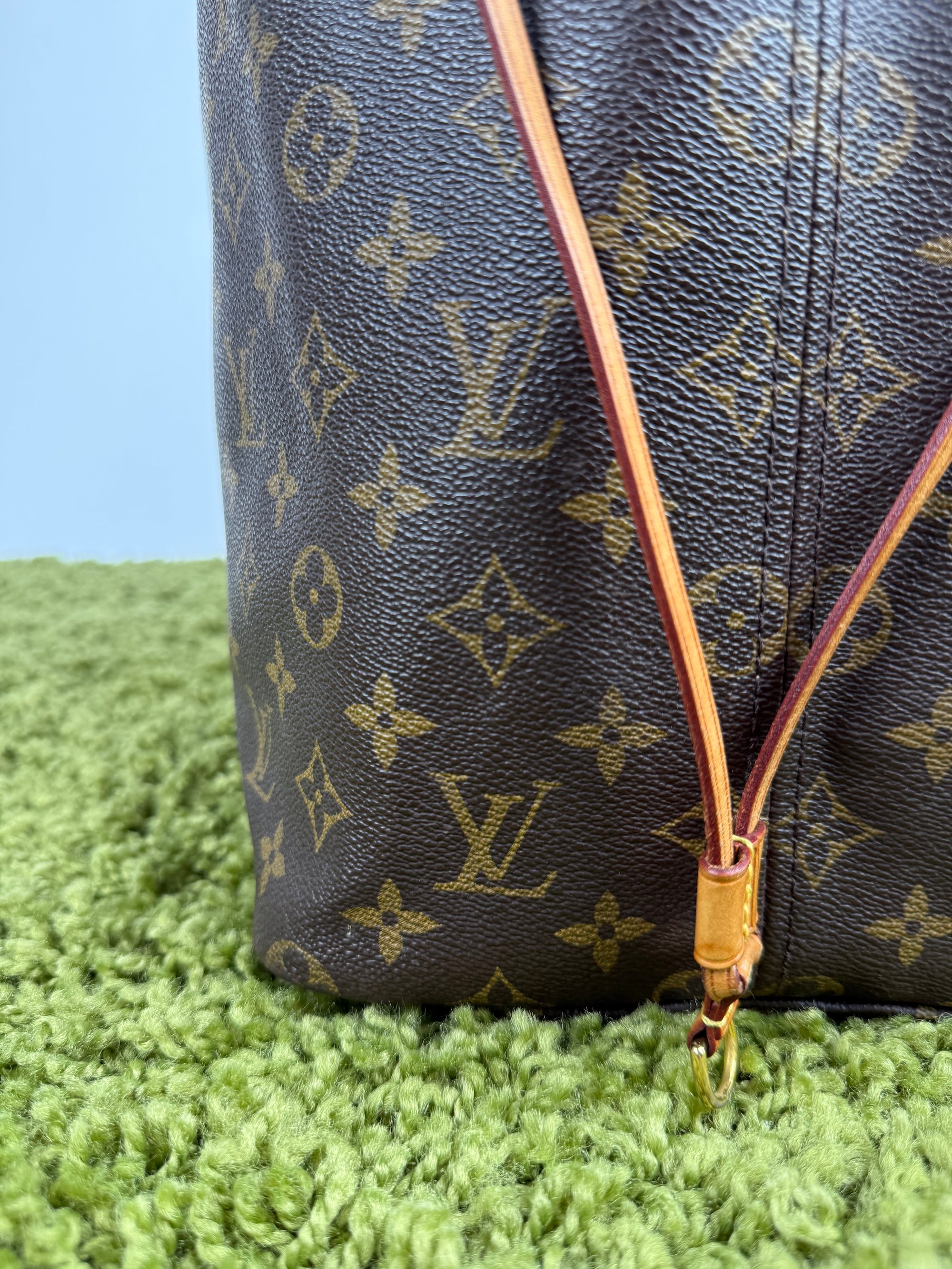 Borsa Neverfull MM monogram Louis Vuitton Marrone