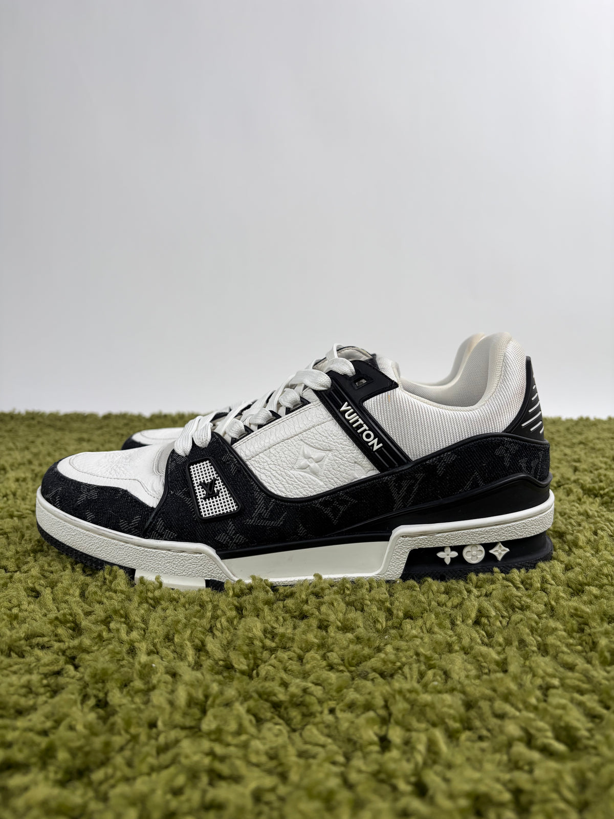 Louis Vuitton Trainer In Denim Nera  8.5