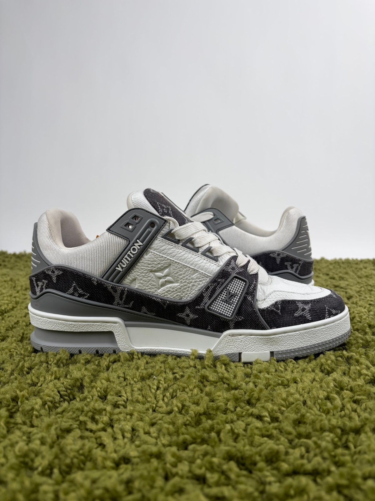 Louis Vuitton Trainer Denim Grigia 6 - Second Hand Di Fiore