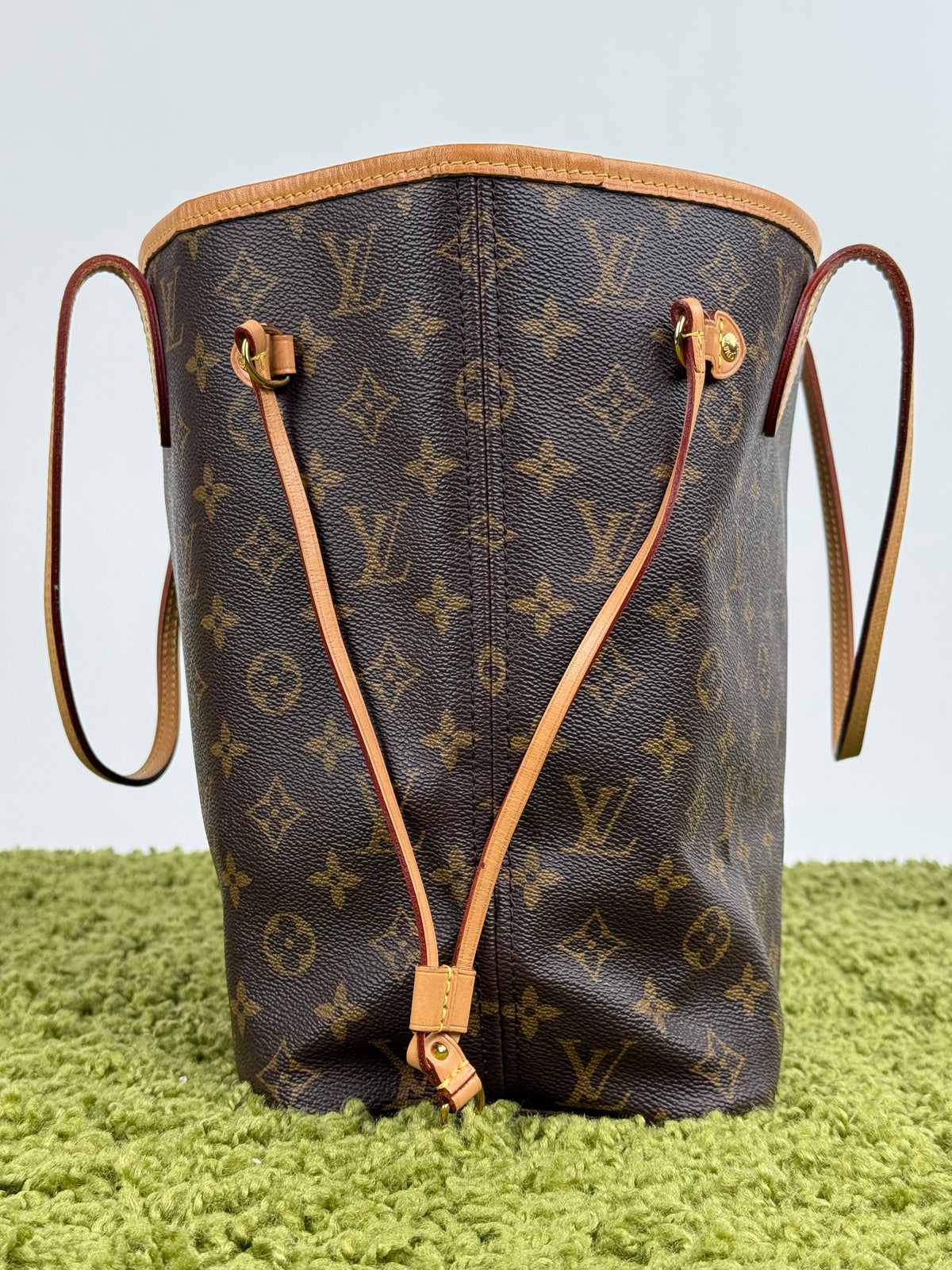 Borsa Neverfull Louis Vuitton MM Marrone