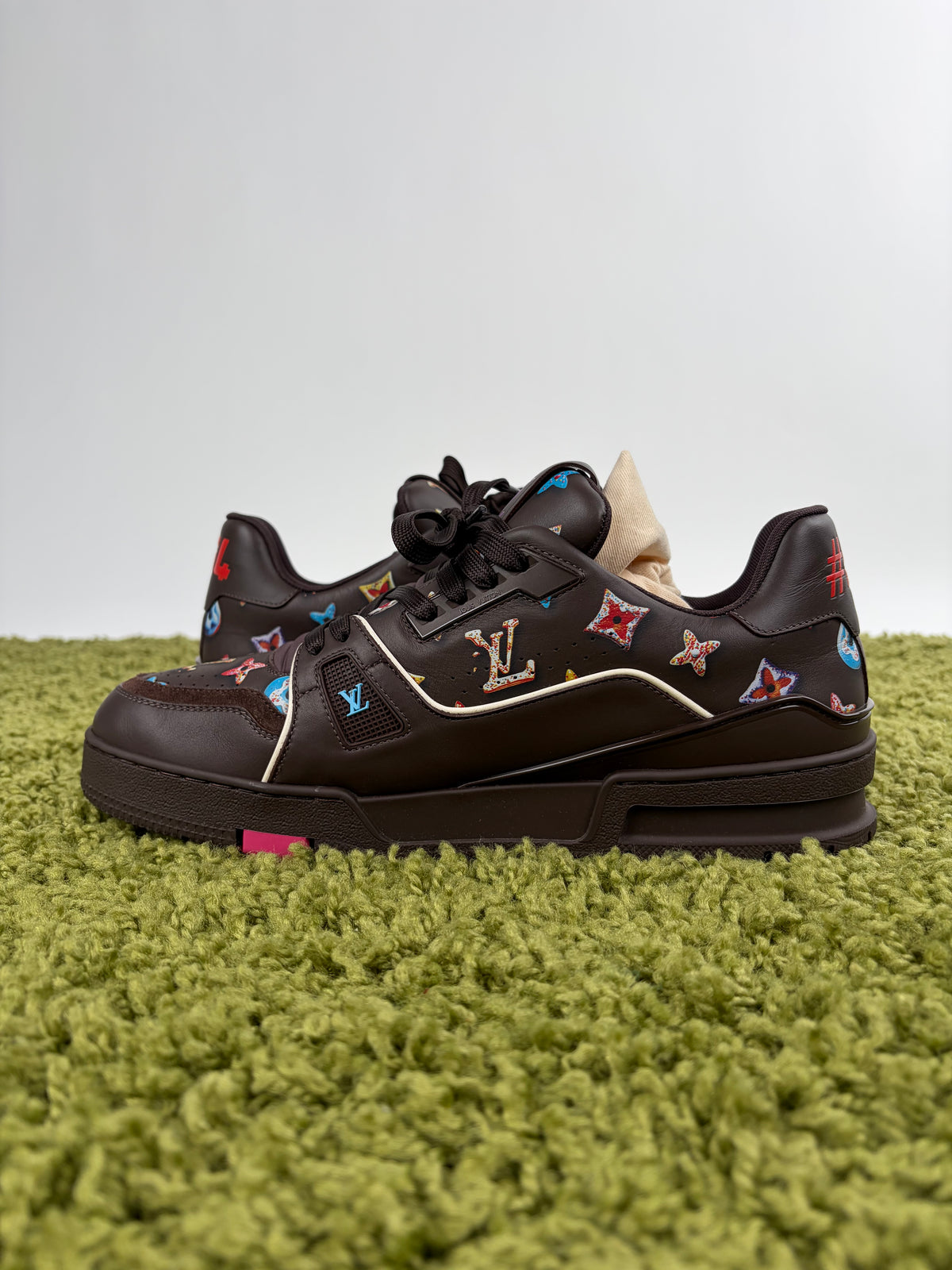 Louis Vuitton Trainer Marrone Multicolor 8.5
